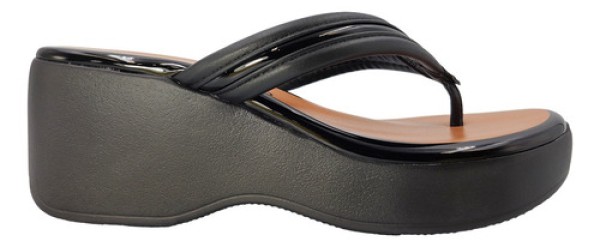 Tamanco Beira Rio Plataforma Preto Feminino