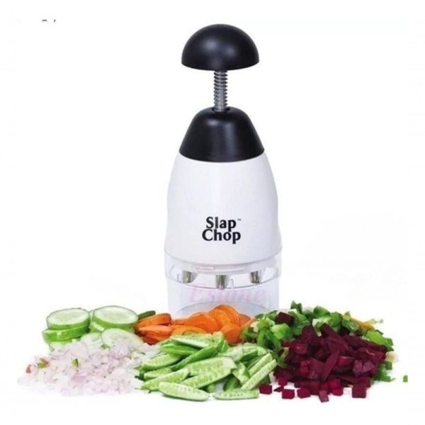 Encontraproduto.com.br - Slap Chop Dicer Cortador De Legumes Alho Manual Cozinha