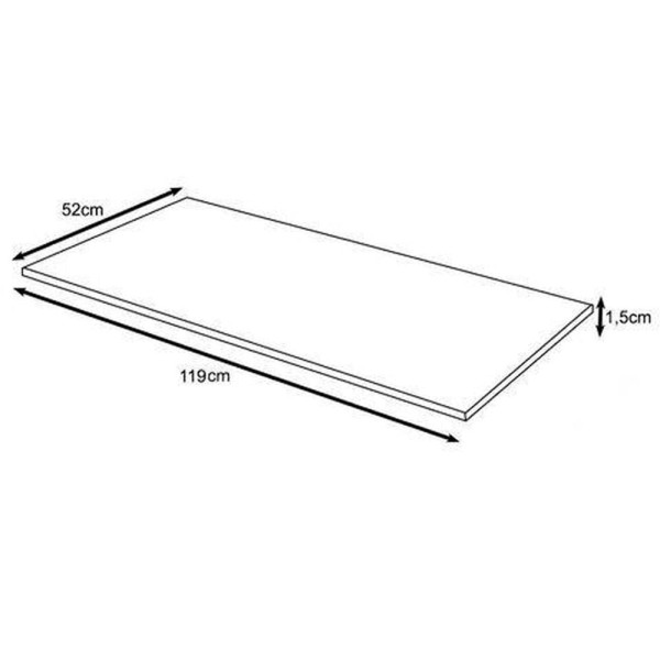 Encontraproduto.com.br - Tampo Para Balcao 119 Cm 1015 Nature Plla Nature