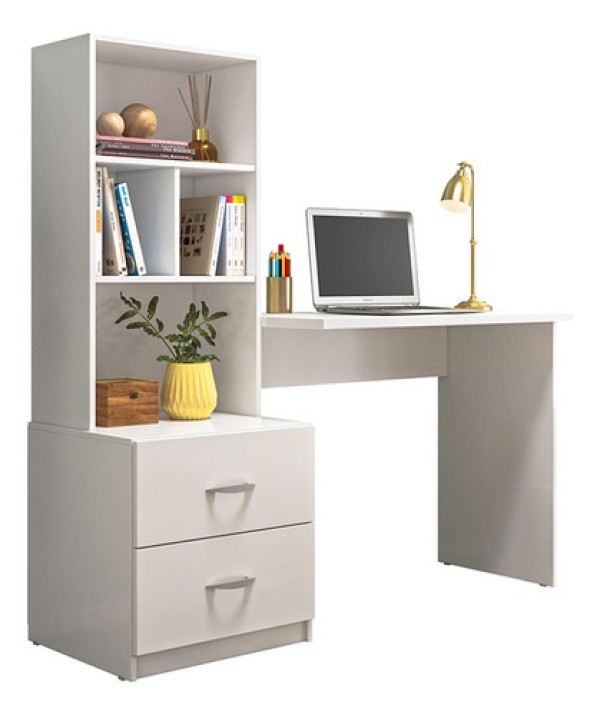 Escrivaninha Multifuncional 2 Gavetas 138cm PLLA