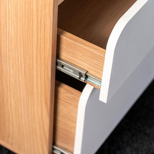 Encontraproduto.com.br - Conjunto Escritório Home Office 2 Peças 27999x27998 Branco Hanover Artesano Hanover Branco