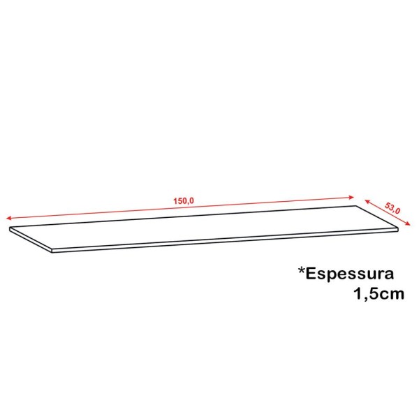 Encontraproduto.com.br - Tampo 150cm 2953 KTP