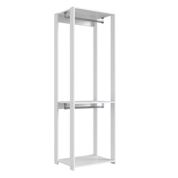 Guarda Roupa Closet 02 Cabideiros 183x60cm Branco Proddy Branco