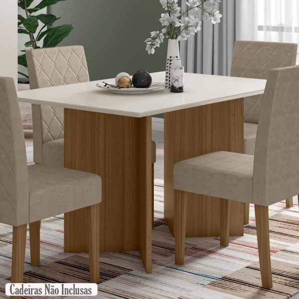 Encontraproduto.com.br - Mesa de Jantar Retangular 136x90 J00497 PLN