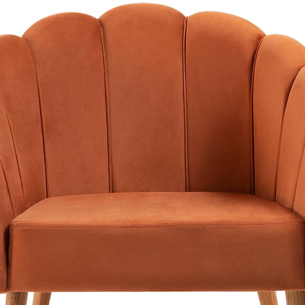 Encontraproduto.com.br - Poltrona Decorativa Pes Tauari 7049 Veludo Caramelo Dmobiliario Caramelo