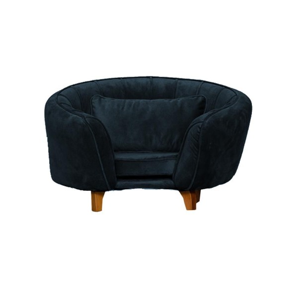 Poltrona Cama Caminha Pet Baby Laddi Veludo Azul Marinho Dvinn Azul Marinho