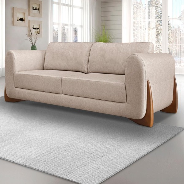 Encontraproduto.com.br - Sofa Jolie 2 Lugares 180cm Pes Boomerang Linho 212 Ezz