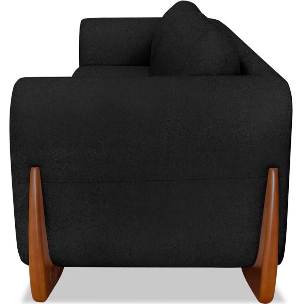 Encontraproduto.com.br - Sofa Jolie 3 Lugares 230cm Pes Boomerang Linho Boucle Ezz