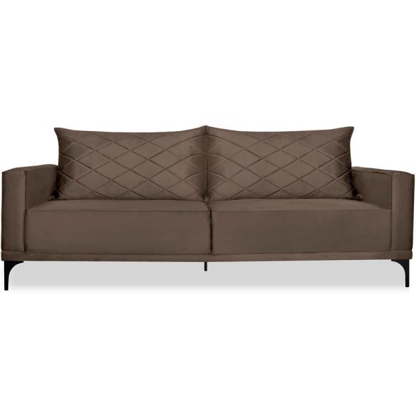 Encontraproduto.com.br - Sofa Living 2 Lugares Nori 160cm Veludo Deluxe Ezz
