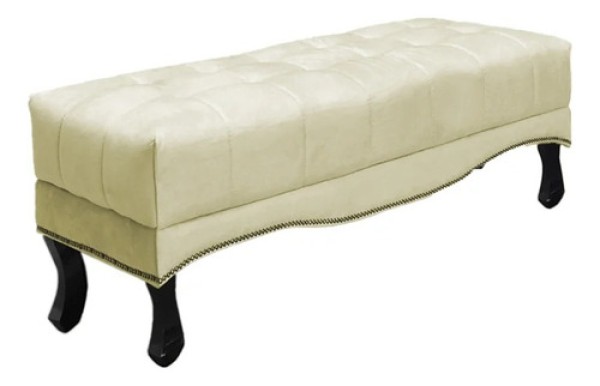 Encontraproduto.com.br - Puff Recamier Retro Vic 140cm Suede Ezz