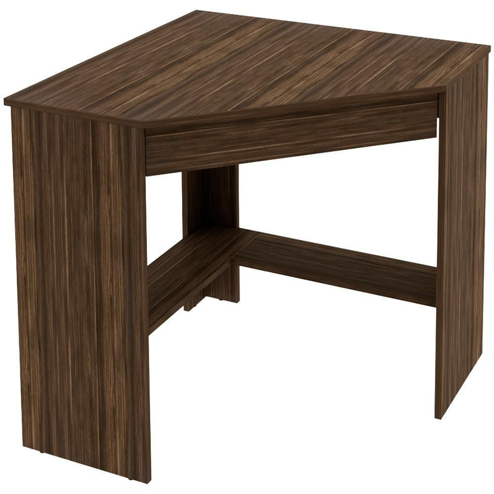 Escrivaninha Mesa Escritorio De Canto 76,5 Cm Me4169 Nogal Tecno Mobili Nogal