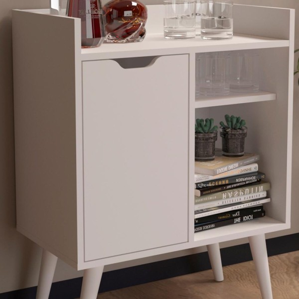 Encontraproduto.com.br - Aparador Balcao Bar Cantinho Do Cafe Multiuso Ap2310 Branco Tecno Mobili Branco