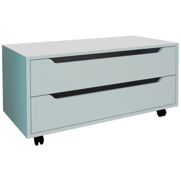 Encontraproduto.com.br - Balcao Gabinete Com 2 Gavetas e 4 Rodizios BN3643 Tecno Mobili