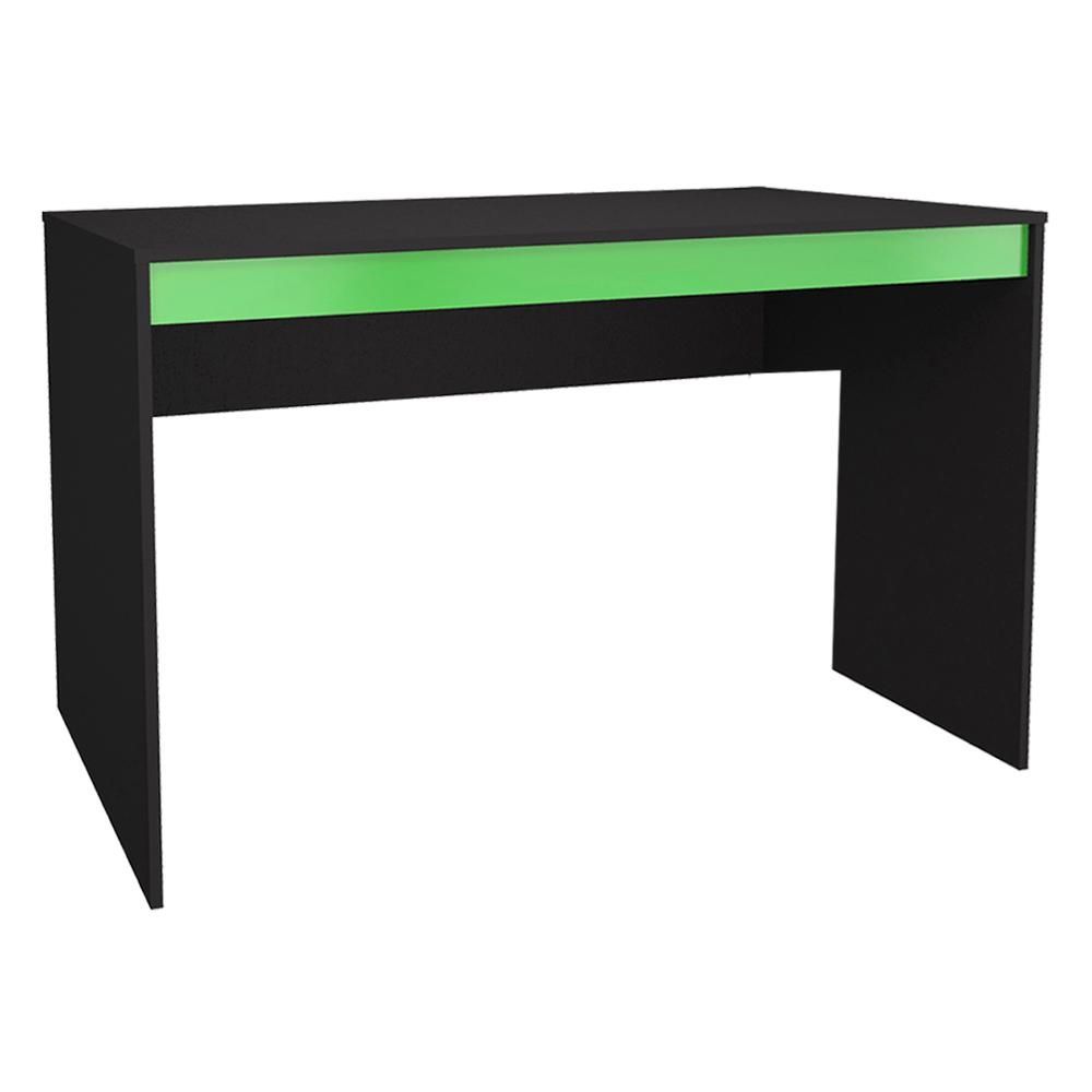 Mesa Para Escritorio Gamer B23 Preto Verde Novam Preto Verde