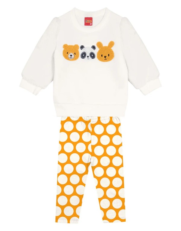 Conjunto kyly Infantil Menina Inverno Estampa Bichinhos 4/8 - 1000049