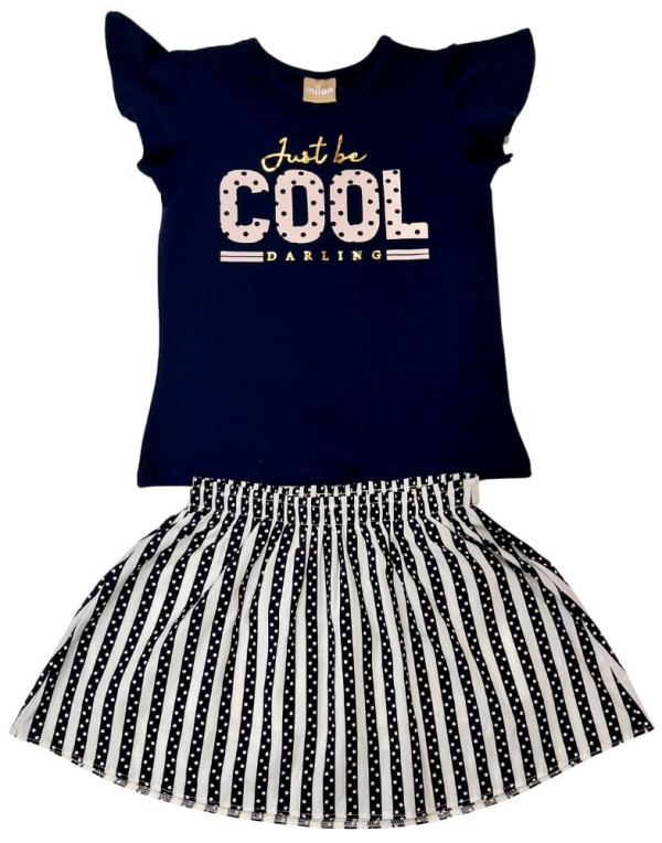 Encontraproduto.com.br - Conjunto Milon Infantil Menina Verão Estampa Frontal 4/8 - 9000827