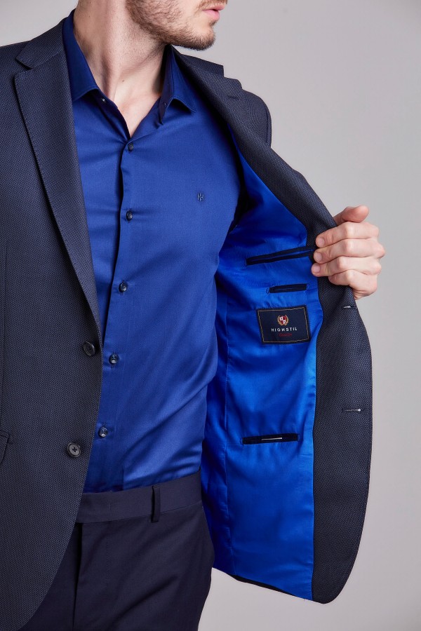 Blazer Alfaiataria Slim Fit - Cinza Chumbo