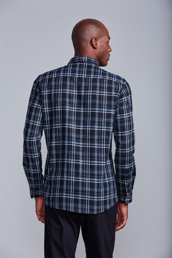 Encontraproduto.com.br - Camisa Slim Fit - Preto
