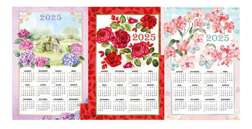 Encontraproduto.com.br - Kit Pano de Prato Havana Calendário com 3 unidades - Dohler