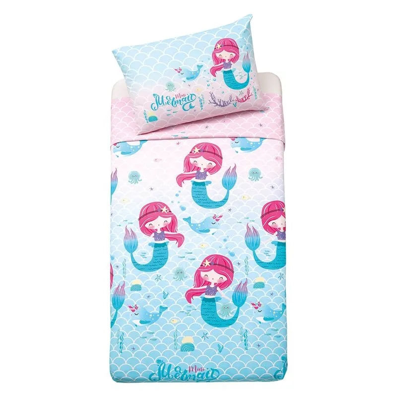 Encontraproduto.com.br - Jogo de Cama Solteiro Kids Priori Sereia 130 Fios Dohler