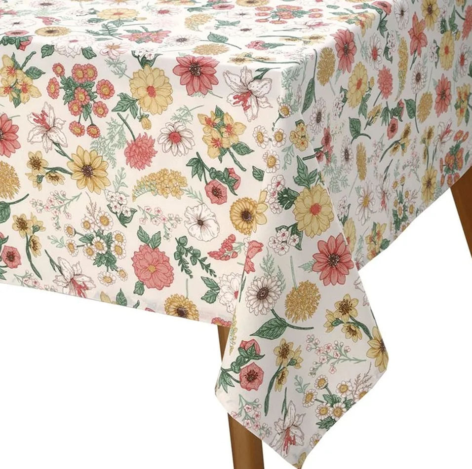 Encontraproduto.com.br - Toalha Mesa Retangular Clean 140x210cm Elane Dohler