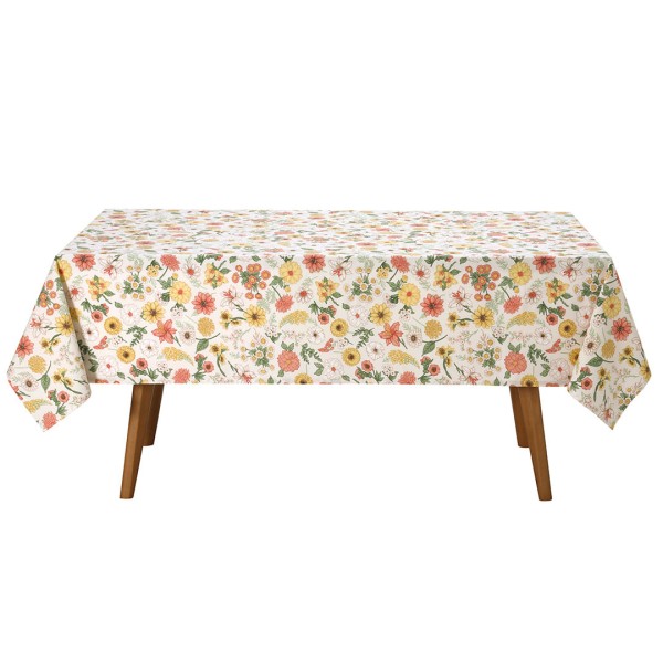 Toalha de Mesa Retangular Döhler Clean Elane 8 Lugares