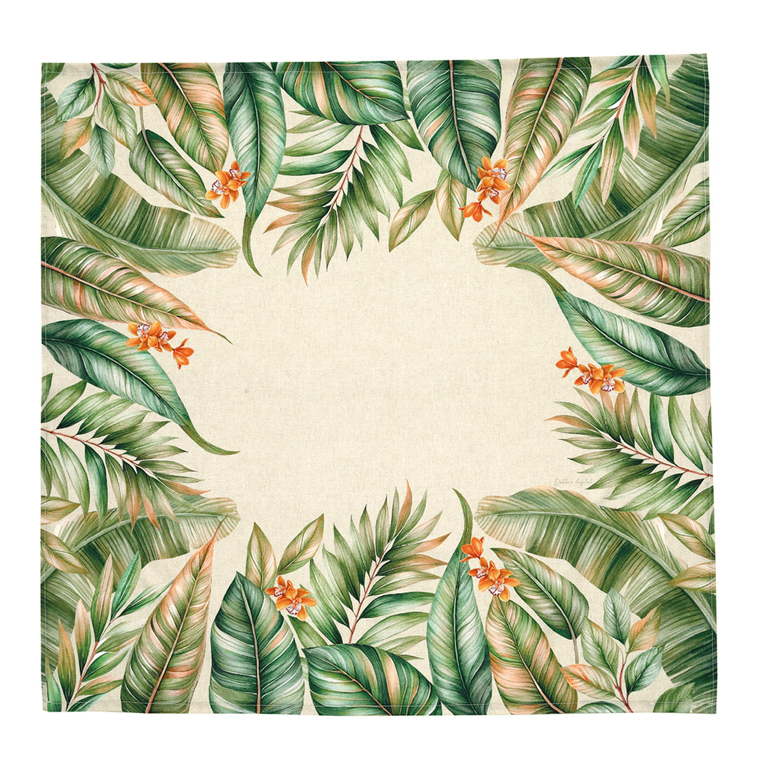 Encontraproduto.com.br - Toalha de Mesa Quadrada Clean Renova Estampada 78cm x 78cm - Dohler