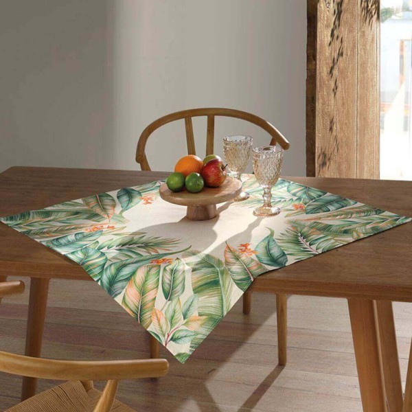 Encontraproduto.com.br - Toalha de Mesa Quadrada Clean Renova Estampada 78cm x 78cm - Dohler