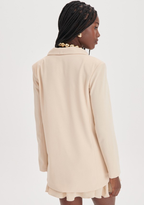 Encontraproduto.com.br - Blazer Alongado com Transpasse