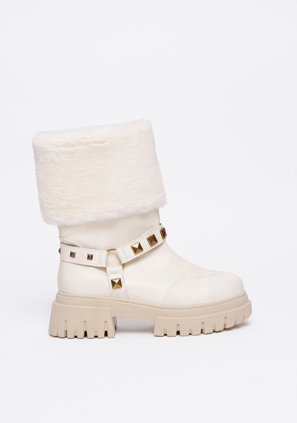Bota Cano Baixo com Pelo