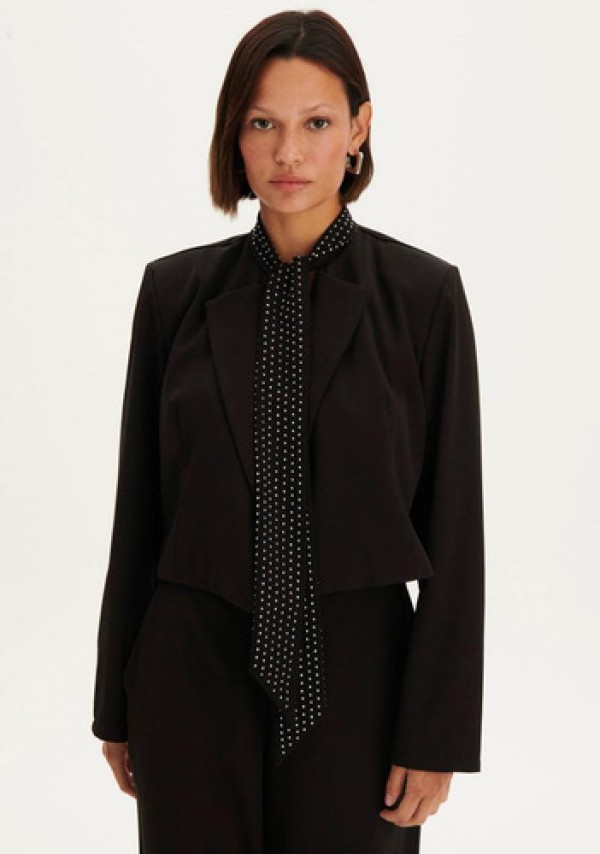 Encontraproduto.com.br - Blazer Curto com Laço