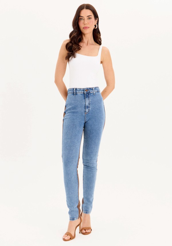 Calca Jeans Jegging Super High