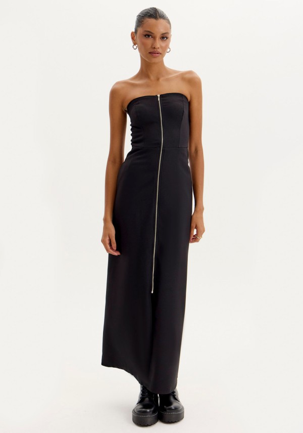 Encontraproduto.com.br - Vestido Midi Tomara que Caia