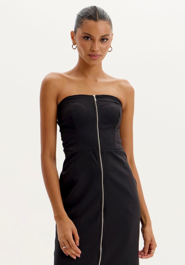 Encontraproduto.com.br - Vestido Midi Tomara que Caia