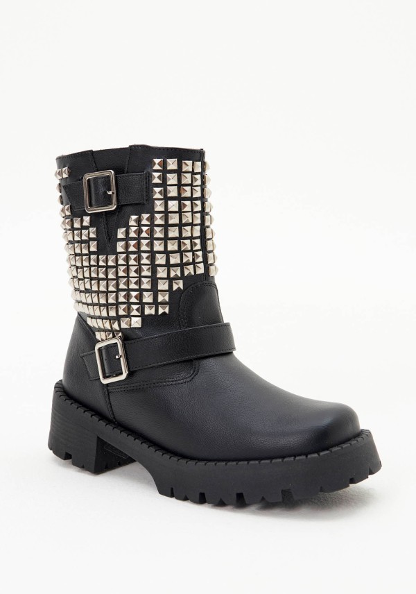 Encontraproduto.com.br - Bota Cano Curto com Rebites
