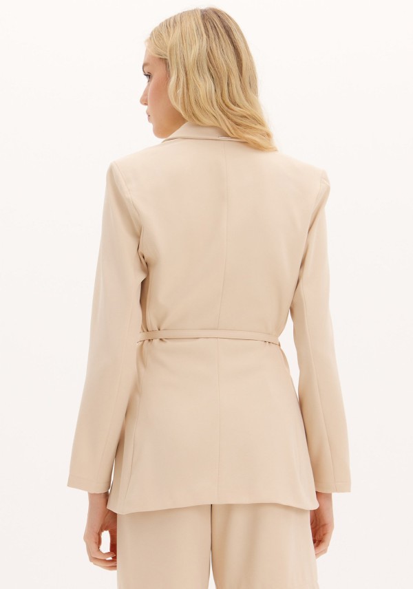 Encontraproduto.com.br - Blazer Alongado Com Cinto