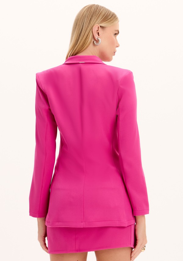 Encontraproduto.com.br - Blazer Alongado Com Abotoamento