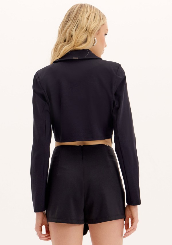 Encontraproduto.com.br - Blazer Cropped com Corações