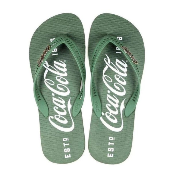 Encontraproduto.com.br - Sandália Casual N°40/41 Coca-Cola 1886 Verde Musgo (MP)