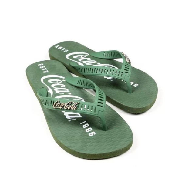 Encontraproduto.com.br - Sandália Casual N°40/41 Coca-Cola 1886 Verde Musgo (MP)