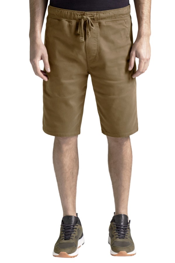 Encontraproduto.com.br - Bermuda Sarja Hangar 33 Jogger Marrom Avela