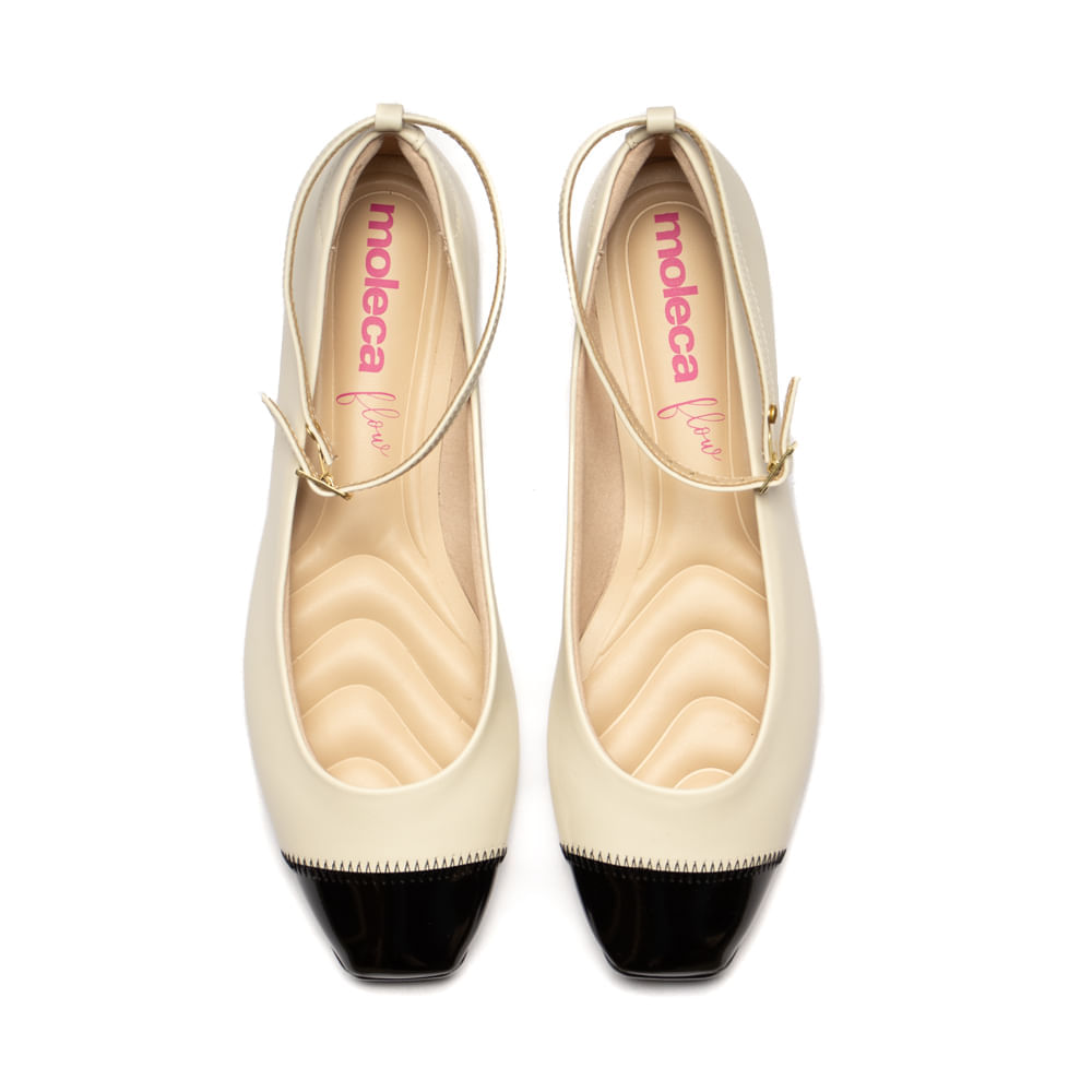 Encontraproduto.com.br - Sapatilha Moleca Fivela Branco