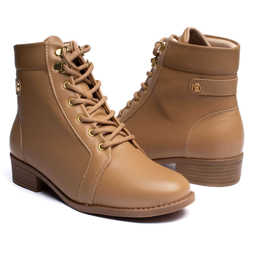 Encontraproduto.com.br - Coturno Feminino Modare Microfuros Caramelo
