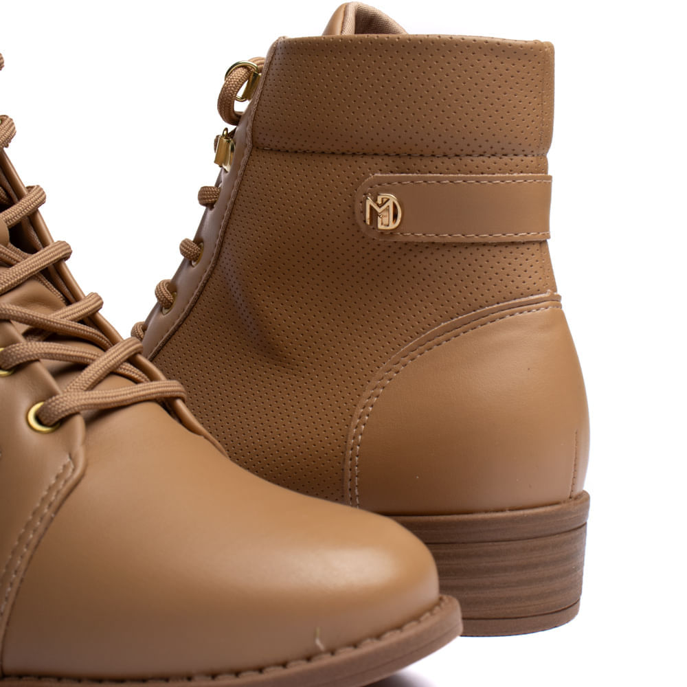 Encontraproduto.com.br - Coturno Feminino Modare Microfuros Caramelo