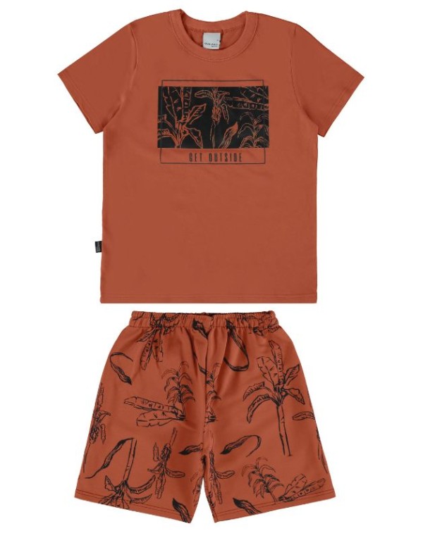 Encontraproduto.com.br - Conjunto Algodão Malwee kids Juvenil Menino Verão Estampa Frontal 10/16 - 1000122939