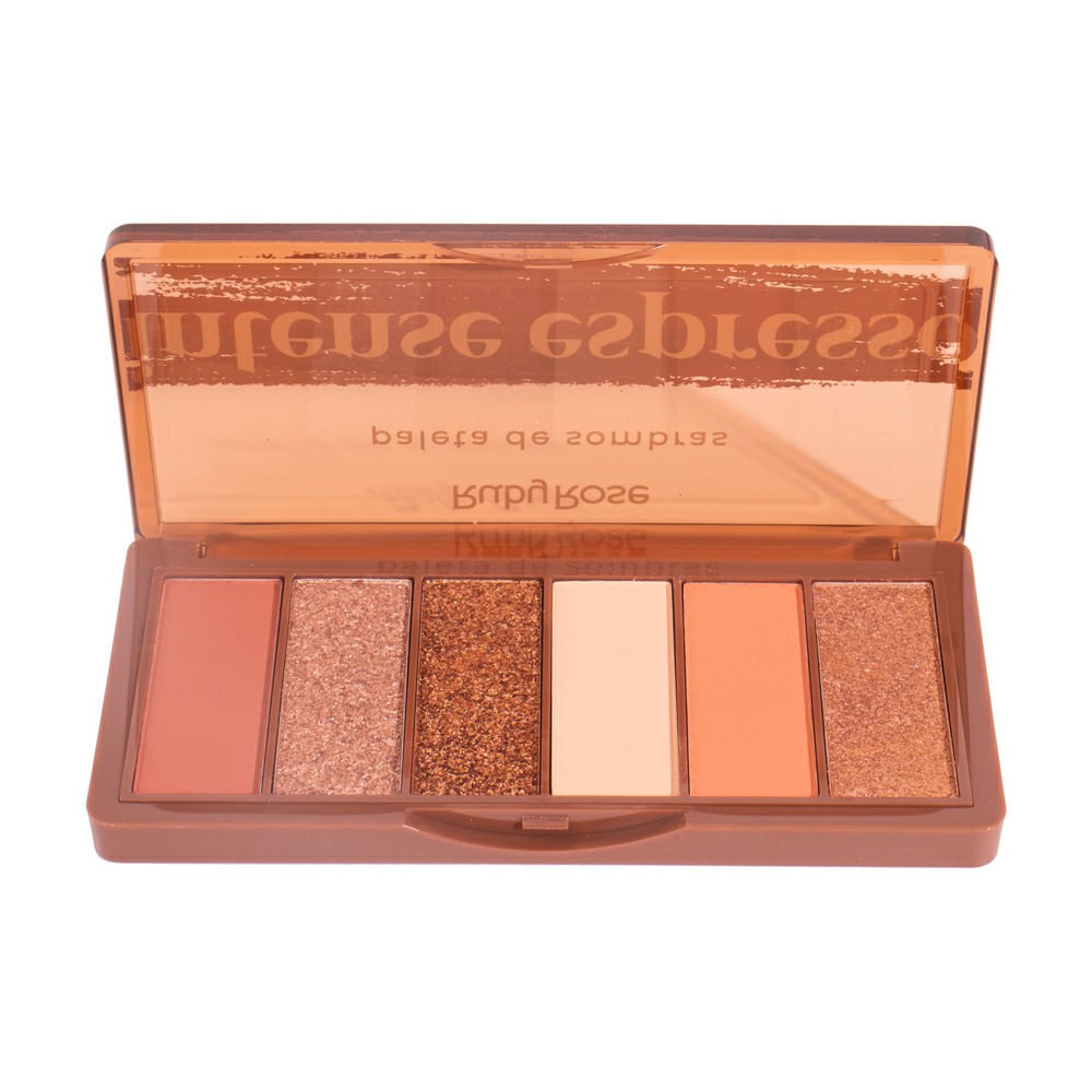 Encontraproduto.com.br - Paleta de Sombra Ruby Rose 6 Cores Intense Espresso 12,9g