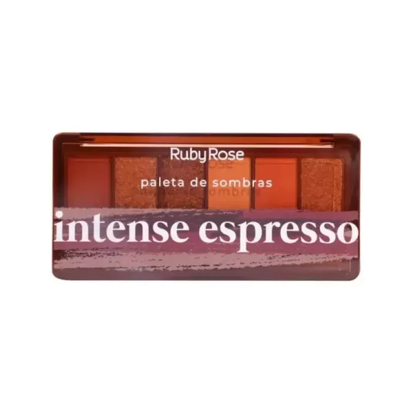 Encontraproduto.com.br - Paleta de Sombra Ruby Rose 6 Cores Intense Espresso 12,9g