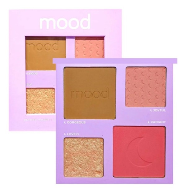 Paleta De Blush, Contorno E Iluminador Over The Top Mood - Ruby Rose
