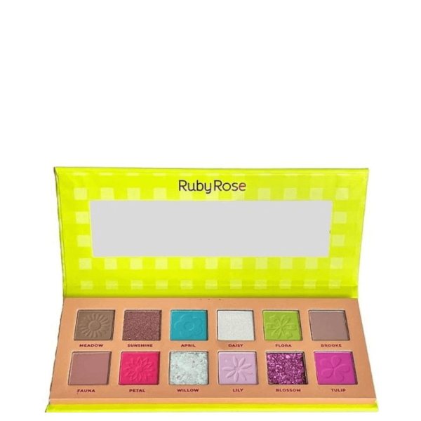 Encontraproduto.com.br - Paleta de Sombras Ruby Rose Spring Breeze 12 Cores