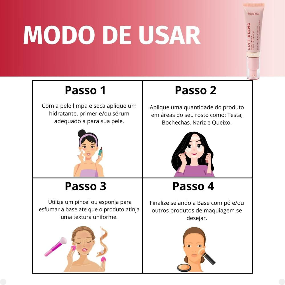 Encontraproduto.com.br - Base Líquida | Soft Blend | Ruby Rose